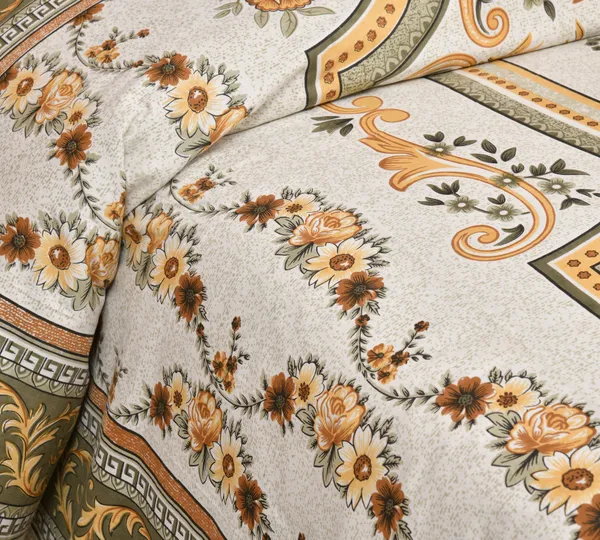 Beige_Cotton_Kaleen_Floral_Double_Bedsheet_With_Pillow_Cover_100_X_108_Cm